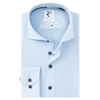 Chemise de voyage dobby 018 - Light blue