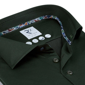 Chemise de voyage dobby 070 - Dark green