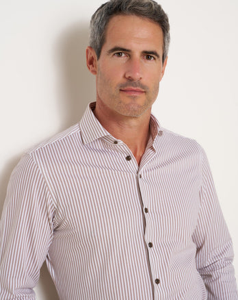 Travel shirt Sorona blend 041 - Brown