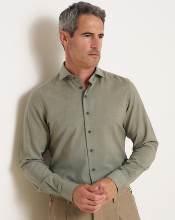 Wool shirt 074 - Green