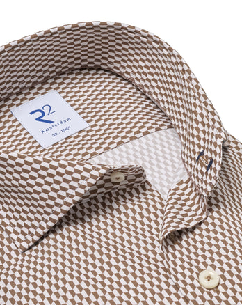 Cotton shirt 041 - Brown