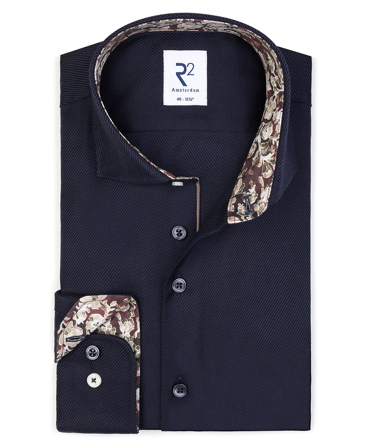 Cotton shirt 010 - Navy