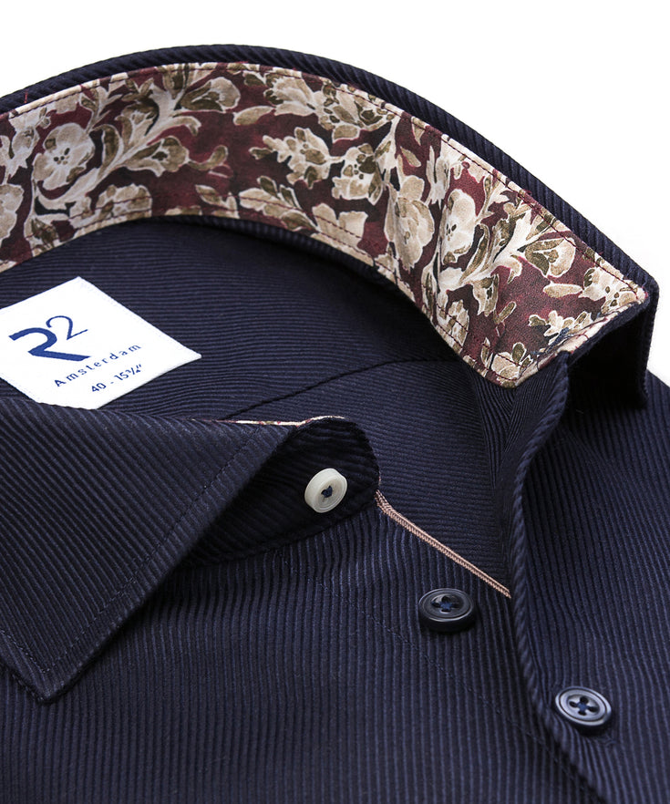Cotton shirt 010 - Navy