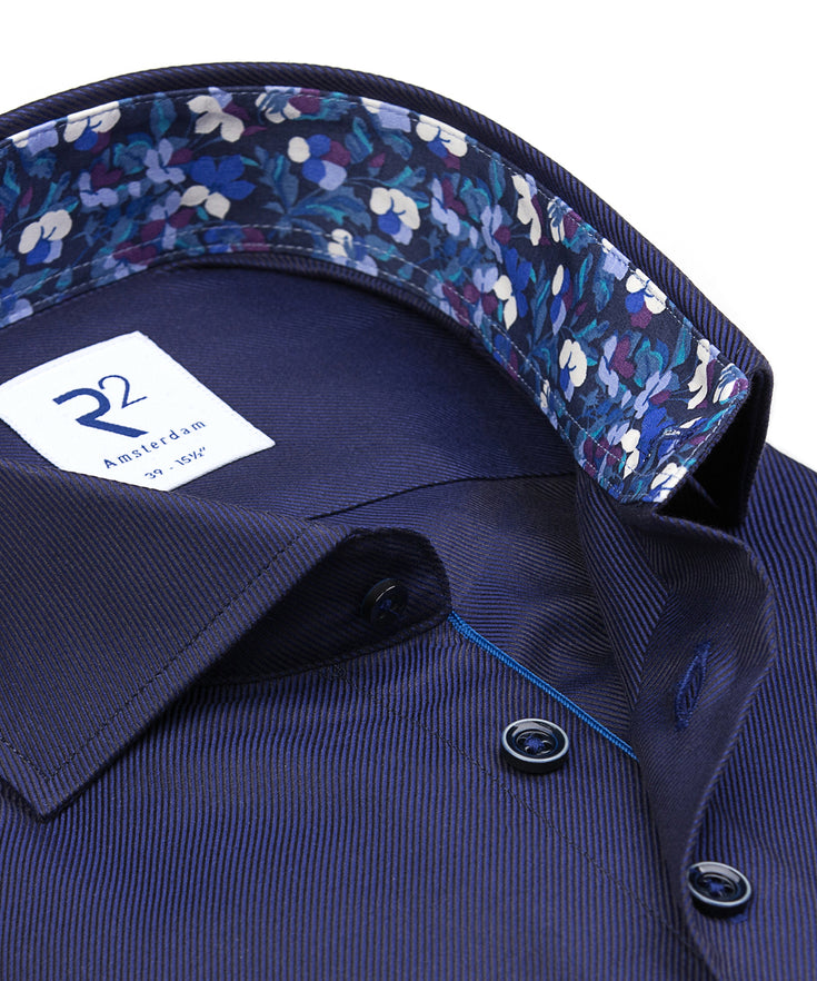 Cotton shirt 010 - Navy
