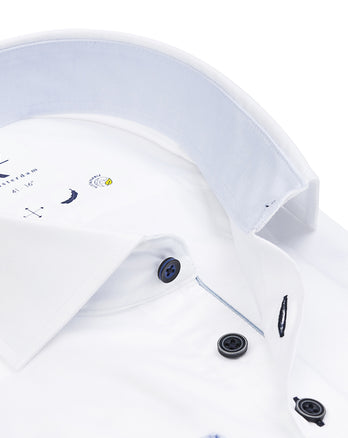 Chemise coton bio 2-ply 004 - White