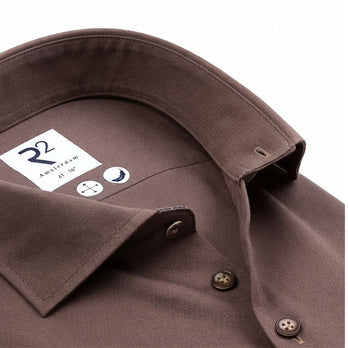 2-Ply Baumwollhemd 042 - Taupe