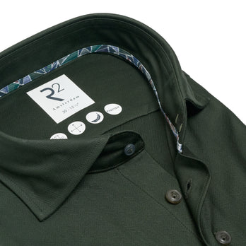 Travel shirt 070 - Dark green