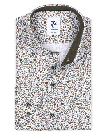 Climbing holds print lyocell blend stretch shirt 073 - Multicolour