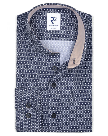 Lyocell-Mix Hemd 010 - Navy