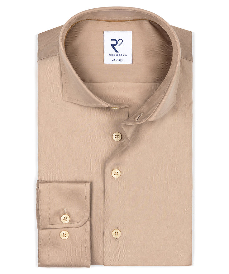 Bio-Baumwoll-Lyocell-Mix Hemd 045 - Beige