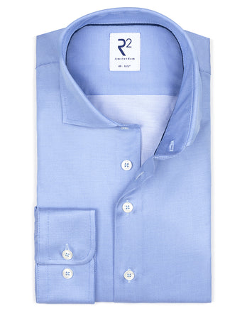 Dobby Baumwollhemd 018 - Light blue