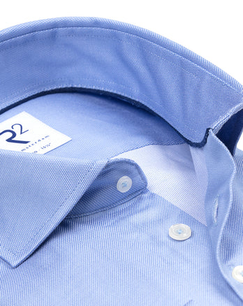 Dobby Baumwollhemd 018 - Light blue