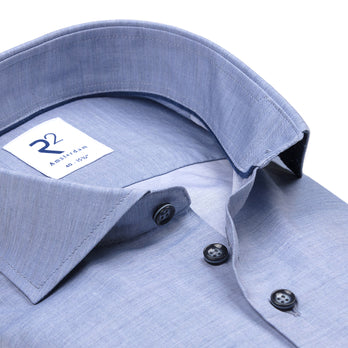 Baumwollhemd 019 - Vintage blue