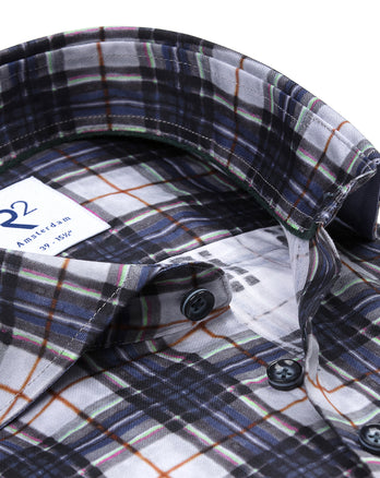 Kariertes Baumwollhemd 073 - Multicolour