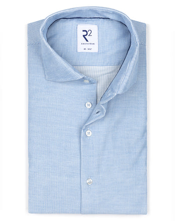 Dobby Lyocell-Mix Hemd 018 - Light blue