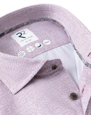 Extra long sleeves. Travel shirt Sorona blend 084 - Mauve