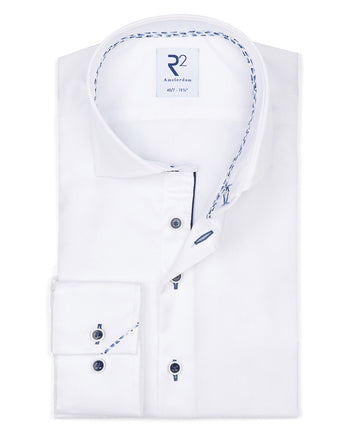 Chemise en coton biologique 2 PLY White