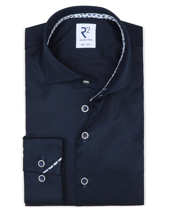 Chemise en coton biologique 2 PLY Navy
