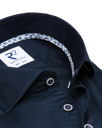 Chemise en coton biologique 2 PLY Navy