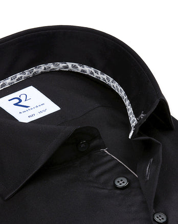 2 PLY Bio-Baumwollhemd Black