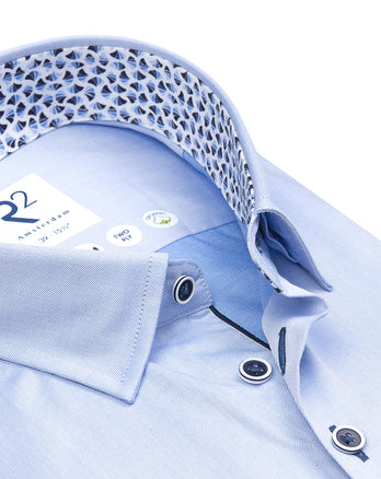 2-PLY Hemd aus Bio-Baumwolle Light Blue
