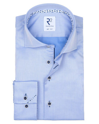 Manches extra longues. Chemise en coton biologique 2 PLY Light Blue