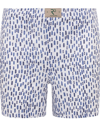 Boxershort met Amsterdamse huisjes print Multicolour