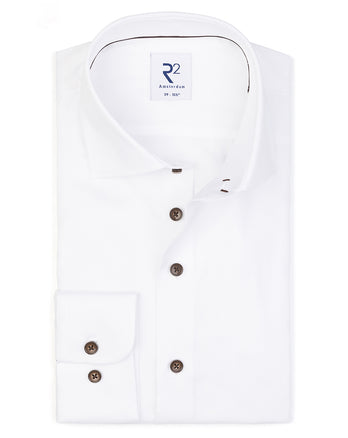 Bügelfreies Baumwollhemd 004 - White