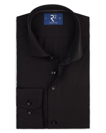Strijkvrij katoenen overhemd 020 - Black