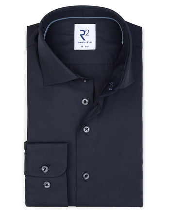 Non-iron cotton shirt 010 - Navy