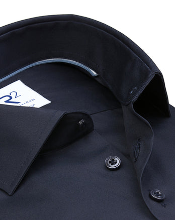Non-iron cotton shirt 010 - Navy
