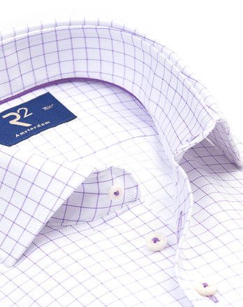 Strijkvrij katoenen overhemd 067 - Lilac