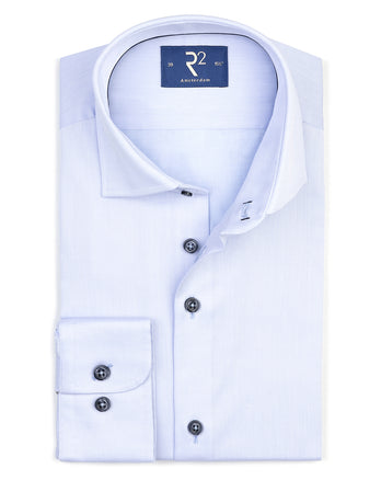 Strijkvrij stretch overhemd 018 - Light blue
