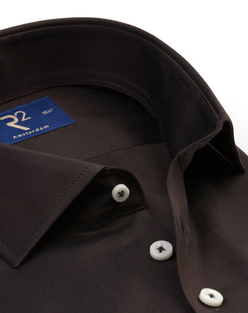 Strijkvrij katoenen overhemd 070 - Dark green