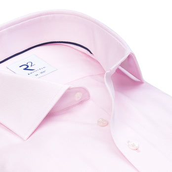 Kreukvrij katoenen overhemd dobby 088 - Light pink