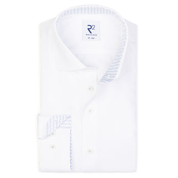 Kreukvrij katoenen overhemd fijne keper 004 - White