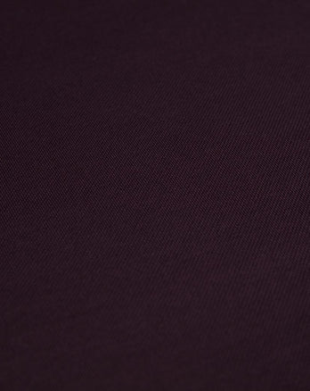 Aubergine gemerceriseerde polo met lange mouwen bordeaux