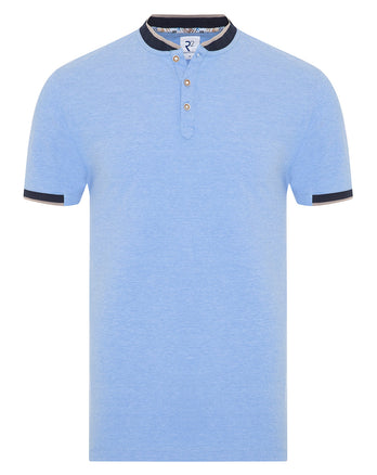 Lichtblauwe piqué polo Light Blue
