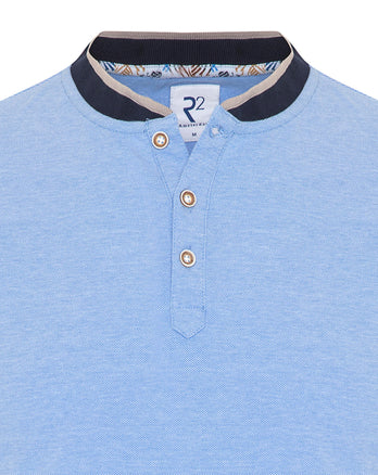 Lichtblauwe piqué polo Light Blue