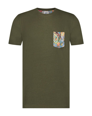 T-shirt vert foncé dark green