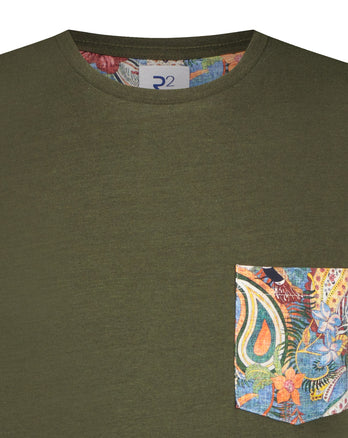 T-shirt vert foncé dark green
