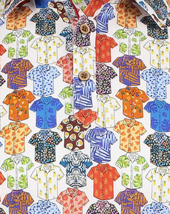 Poloshirt mit mehrfarbigem Piqué-Aufdruck Multicolour