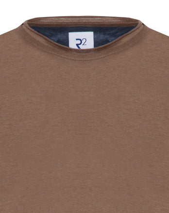 Bruin katoenen overhemd met lange mouwen Brown