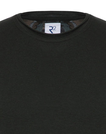 Donkergroen t-shirt met lange mouwen dark green