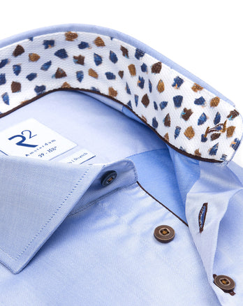 Light blue 2 PLY organic cotton Shirt Light Blue