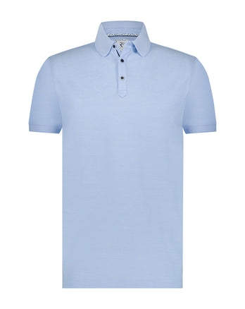 Light blue cotton polo shirt Light Blue