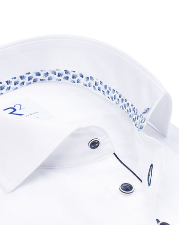 Chemise en coton biologique 2 PLY White