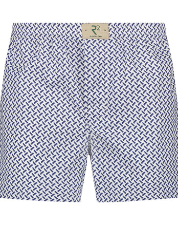 White graphic print cotton boxershorts Multicolour