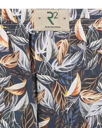 Boxershort aus Baumwolle mit mehrfarbigem Blätterdruck Multicolour