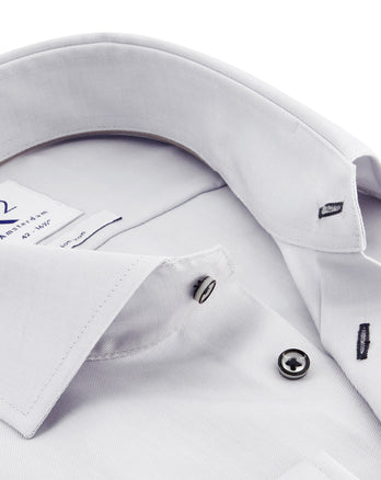 Chemise en coton gris sans repassage grey